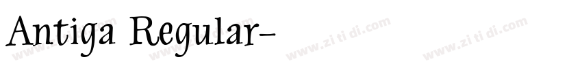 Antiga Regular字体转换